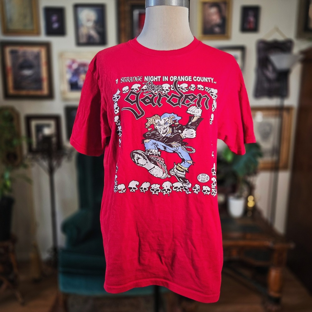 The Garden Band Shirt Red Graphic Tee Strange Night In Orange County Vada Vada M